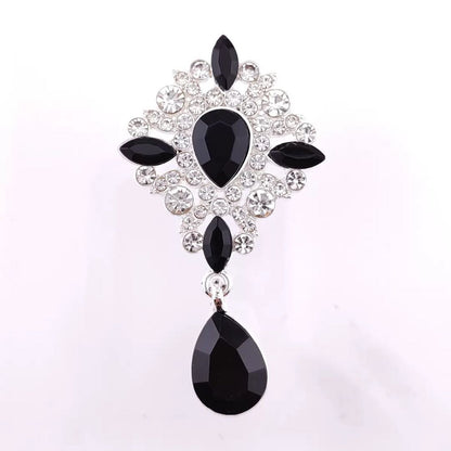 FS4354-65*36.5mm Diamond - Studded Gemstones, Alloy Charms