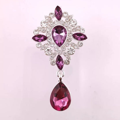 FS4354-65*36.5mm Diamond - Studded Gemstones, Alloy Charms
