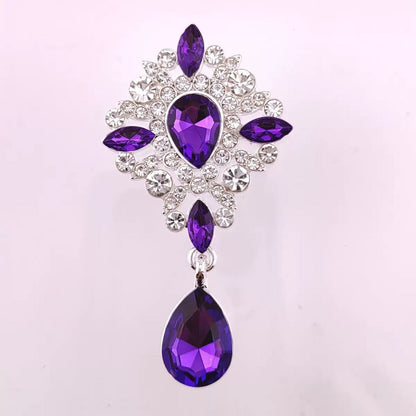 FS4354-65*36.5mm Diamond - Studded Gemstones, Alloy Charms