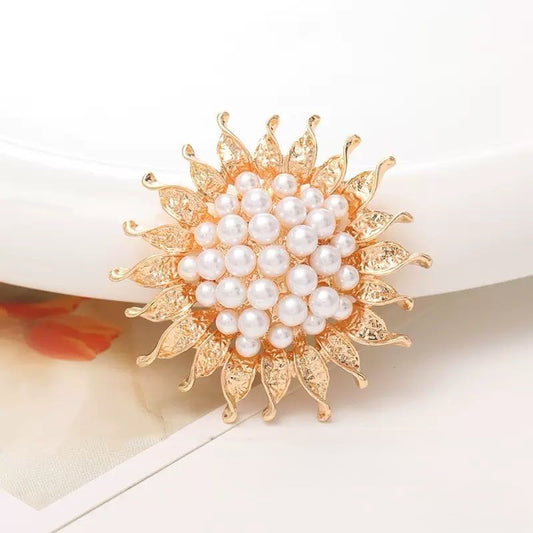 FS3668- 47*47Mm Pearl Flower Charms Pearl Flower Patches