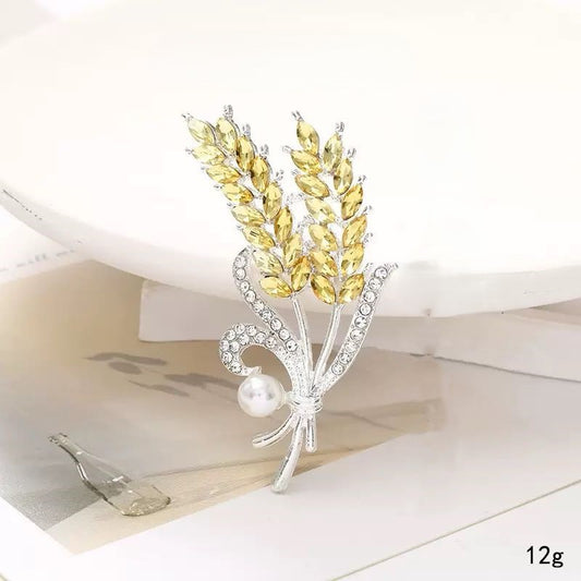 FS3207- 4×6.3cm Barley Alloy Charms Two-Ear Barley Alloy Patches
