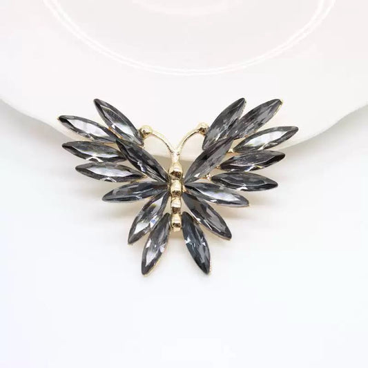 FS3691- 37*51Mm Crystal Butterfly Metal Charms