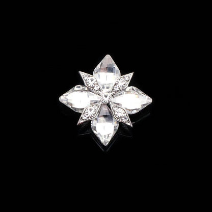 FS4912-31.5*25mm Square Gemstone-Studded Alloy Charms