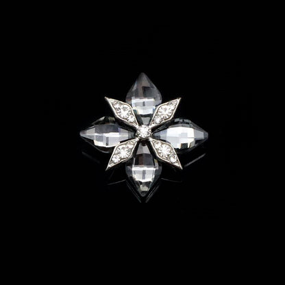 FS4912-31.5*25mm Square Gemstone-Studded Alloy Charms