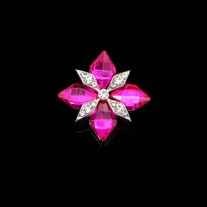 FS4912-31.5*25mm Square Gemstone-Studded Alloy Charms