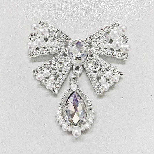 FS4771- Pearl With Diamond, Pendant, Bows, Alloy Charms