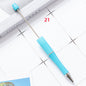[KM2342]- 10 Pieces/Bag Solid Color Plastic Regular Beadable Pens