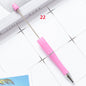 [KM2342]- 10 Pieces/Bag Solid Color Plastic Regular Beadable Pens