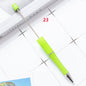 [KM2342]- 10 Pieces/Bag Solid Color Plastic Regular Beadable Pens