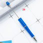 [KM2342]- 10 Pieces/Bag Solid Color Plastic Regular Beadable Pens