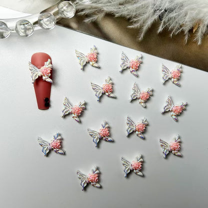 FS3766- 10×11mm Rose Butterfly US Dollar Patches