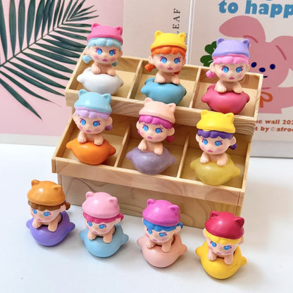 FS5287- 10 PCS/Set Swimming Ring Sister Ornaments