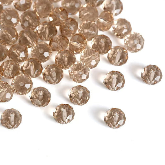 FS3832- 8mm Glass Beads Crystal Cut Glass Beads
