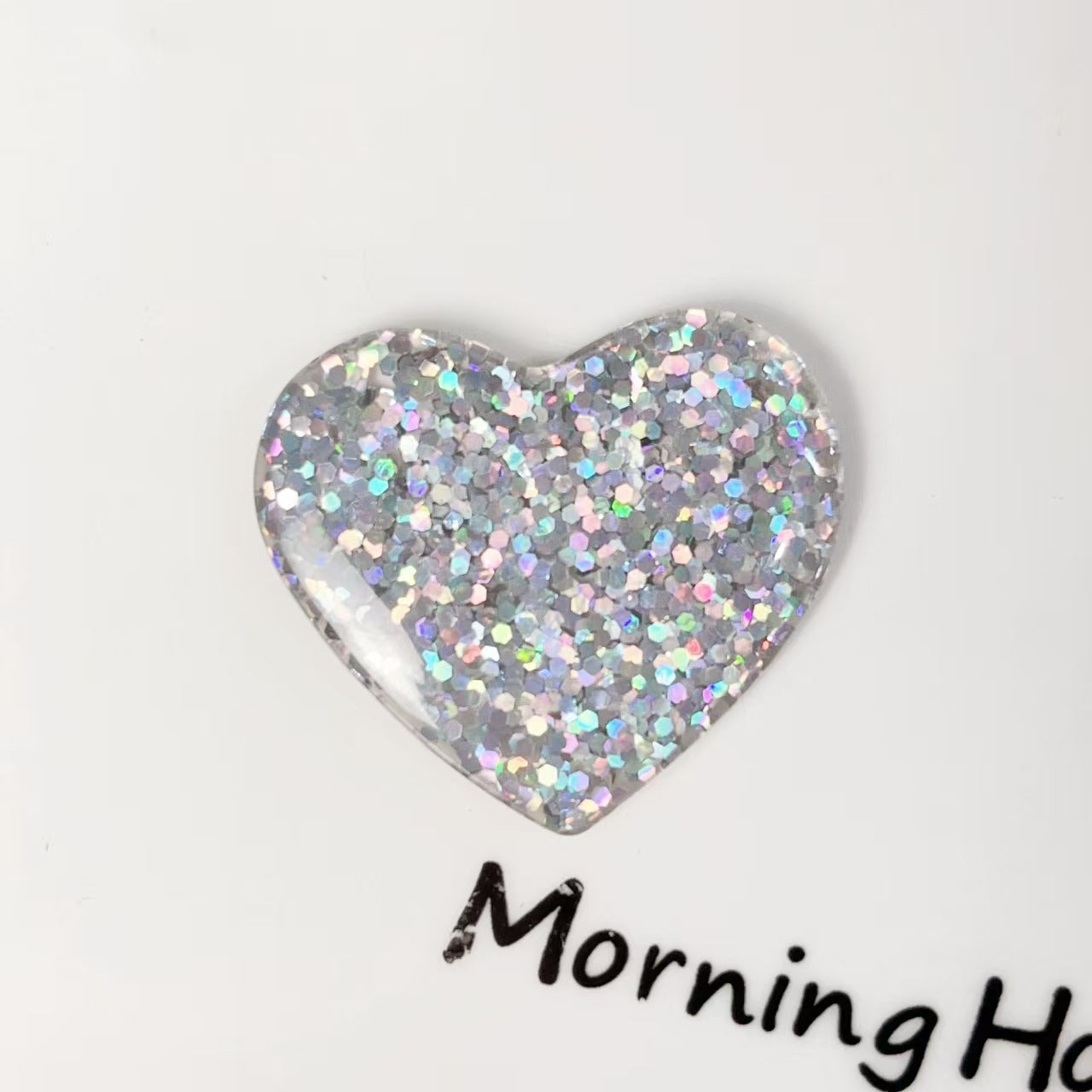 FS4162- 36*32mm Flash Chip Heart Charms Glittering Heart Patches