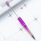 [KM2342]- 10 Pieces/Bag Solid Color Plastic Regular Beadable Pens
