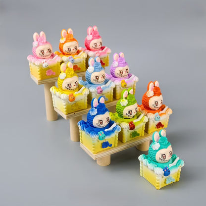 FS3839- 10 PCS/Set Labubu Square Cake