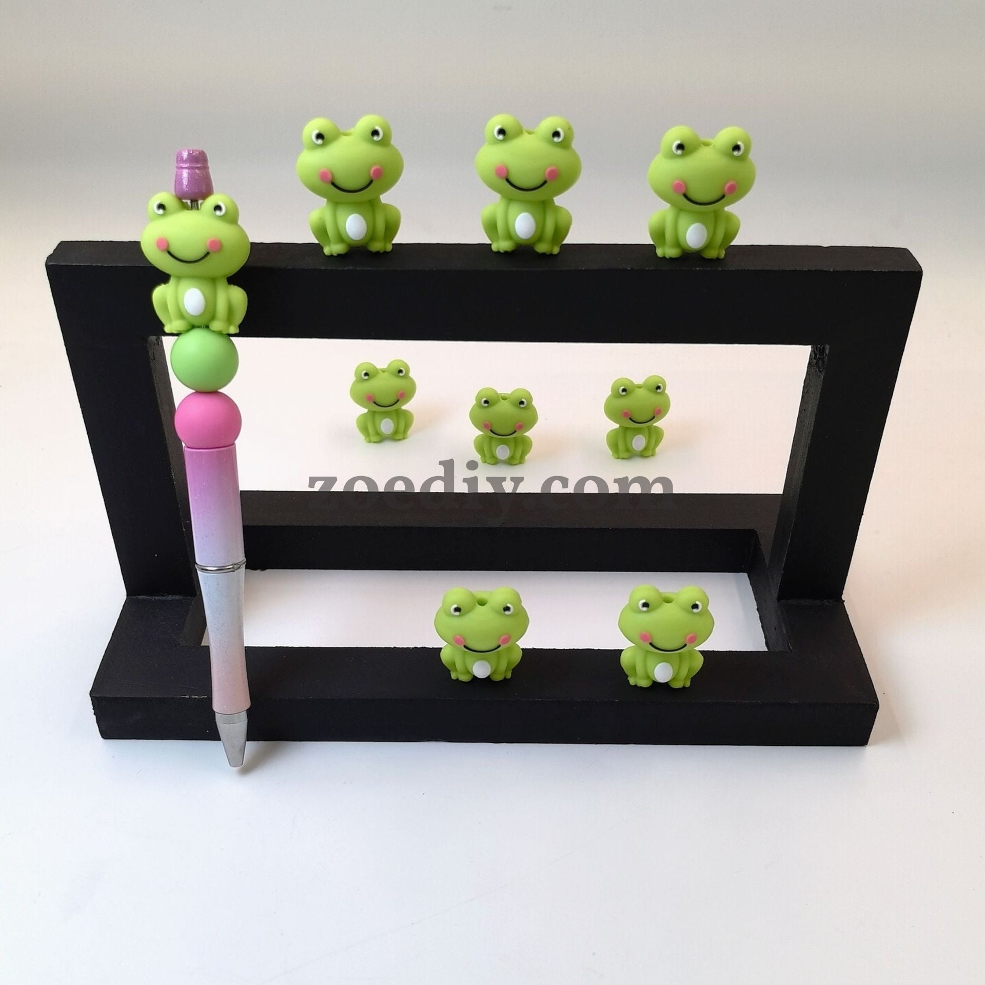 FS1624-3D Frog Silicone  Focla Beads Fit For Beadspen Bead