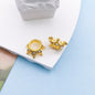 [KM1638]- 12MM Bling Bling Sparkling Metal Small Crown Spacers for Beads