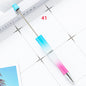 [KM2342]- 10 Pieces/Bag Solid Color Plastic Regular Beadable Pens