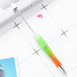 [KM2342]- 10 Pieces/Bag Solid Color Plastic Regular Beadable Pens
