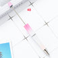 [KM2342]- 10 Pieces/Bag Solid Color Plastic Regular Beadable Pens