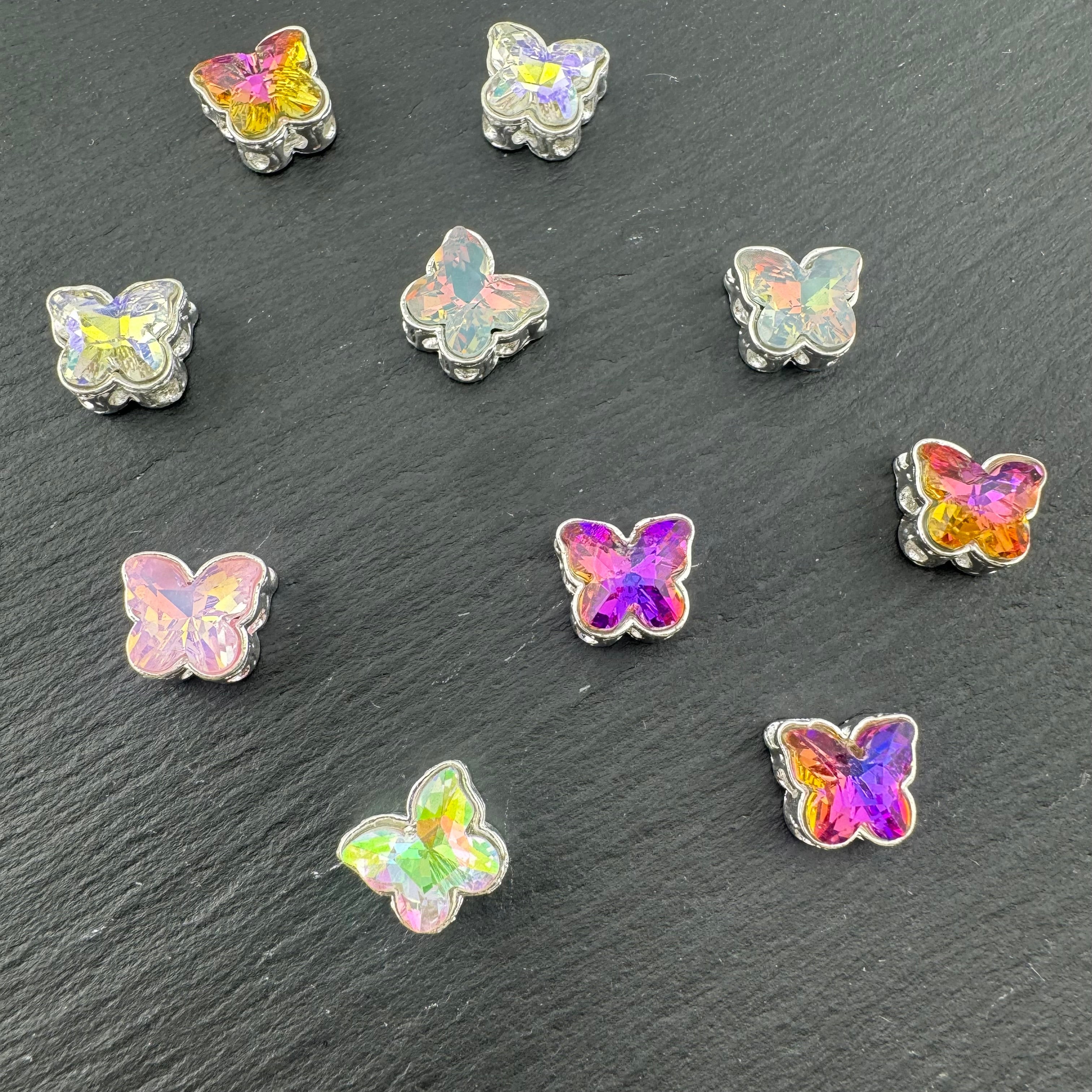 FS1328-Butterfly Metal 4 Hole Beads