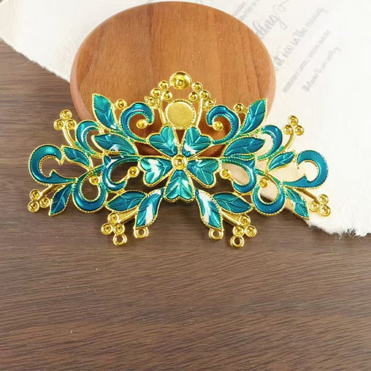 FS5297- 115*68Mm Large-sized Alloy Oil-dripping Flowers