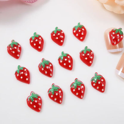FS5524- 7*11Mm Strawberry Acrylic Nail Stickers