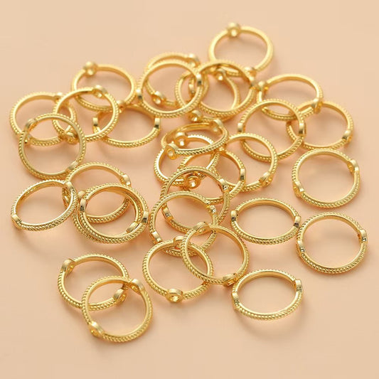 FS2646- Twist Alloy Beaded Bracelet