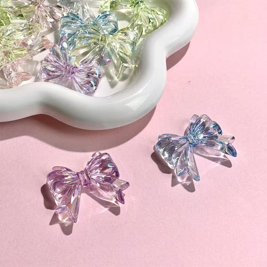 FS4046- Approximately 32×37mm Transparent Bowknot Acrylic Beads