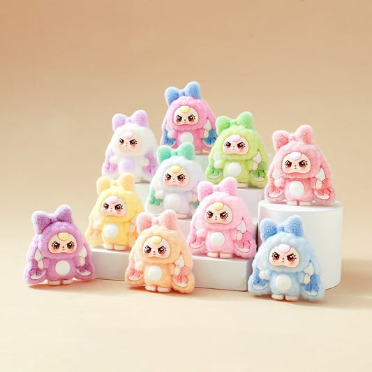 FS5559- Three-year-old Kids' Flocked Resin Beads (With Through Holes)