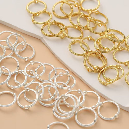 FS2646- Twist Alloy Beaded Bracelet