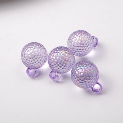 FS2424-16MM Clear Round Dangle Acrylic Beads Fit For Beadable Pens