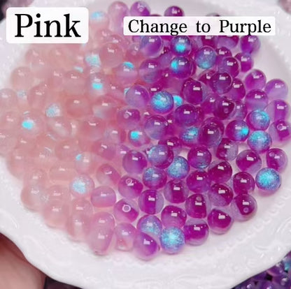 FS6034- 10Mm Optically Variable Glow-In-The-Dark Resin Beads