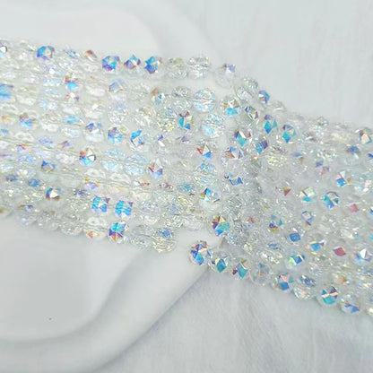 FS5318- About 450 PCS 6mm Crystal Glass Beads