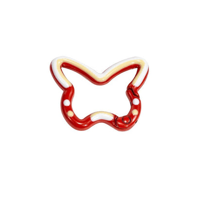 FS3006-  25mm Hand Painted Butterfly Keyring