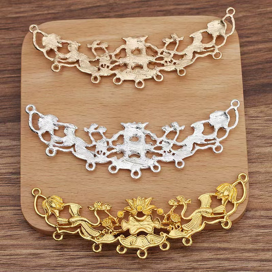 FS5159- 102*29mm Lotus Metal Charms Ancient-Style Lotus Hairpins And Hair Accessories