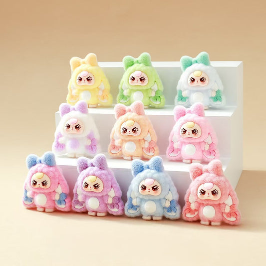 FS5559- Three-year-old Kids' Flocked Resin Beads (With Through Holes)