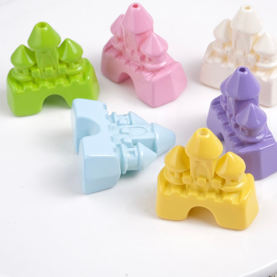 FS1947- Castle Acrylic Beads