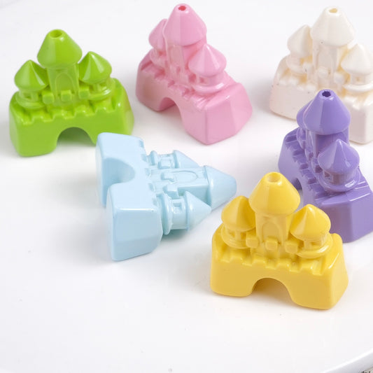 FS1947- Castle Acrylic Beads