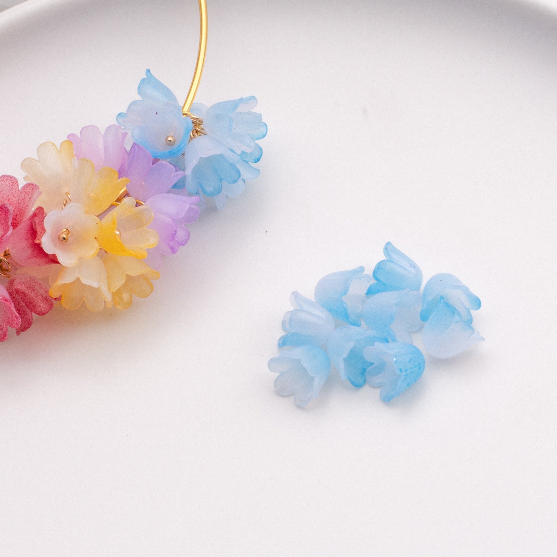 FS1647-10MM Lily of Valley ABS Pearl Looking Flower Beads For Making Car Hangers