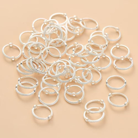 FS2646- Twist Alloy Beaded Bracelet