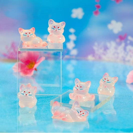 FS4890- Glowing Three-dimensional Fox Resin Beads