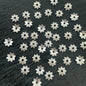 [KM1322]- 10mm Sliver 8 Petals Flower Spacers Stand, Fit For Beadable Pens