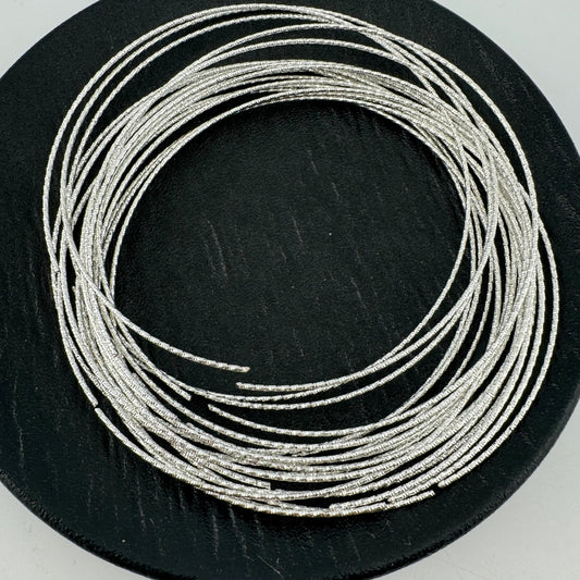 [KM0023]- 100mm Silver and Gold Plated Wire Ring For Making Car Hangers