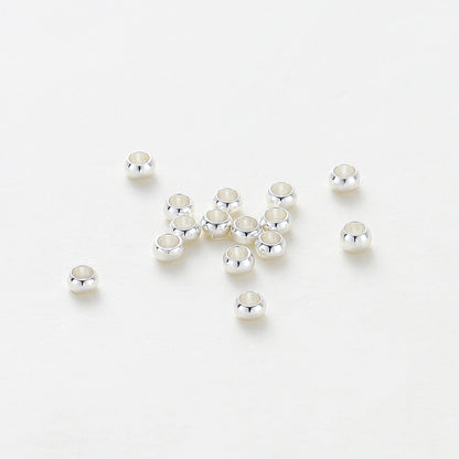 FS1814-2.5mm Sliver Crimp Beads For Making Keychain