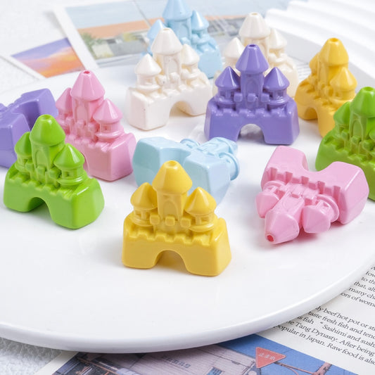 FS1947- Castle Acrylic Beads