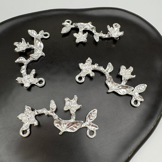 FS5384- 44mm 2 hole Metal Flowers