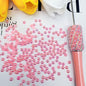 [KM3639]- 4mm AB Half Pearl Charms, Looking Half Acrylic Pearl Patch For Making Fancy Beads Or Fancy Pen
