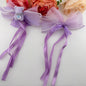[KM7024]-  Lace Pearl Edge Fabric Bows